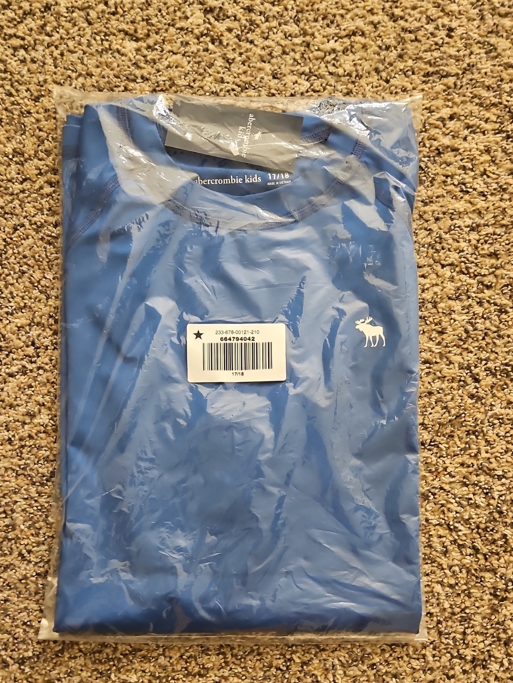 Abercrombie Kids Royal blue Short Sleeve Swim Shirt